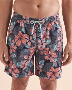 SAXX Oh Buoy Volley Swimsuit Floral Print Large